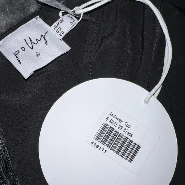 Princess Polly Andover Top in Black Size 2 New with tag - Image 6