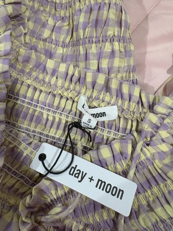 Lavender/Lemon Gingham Set Purple - Image 5