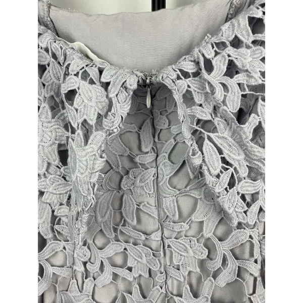 ASTR Purple Lilac Crochet Lace Off Over The Shoulder Mini Dress Size‎ XS - Image 6