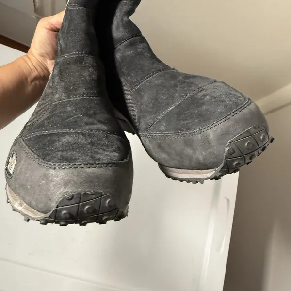 The North Face Primaloft Insulated Snow Black Suede Gray Winter Grip Size 9 - Image 11