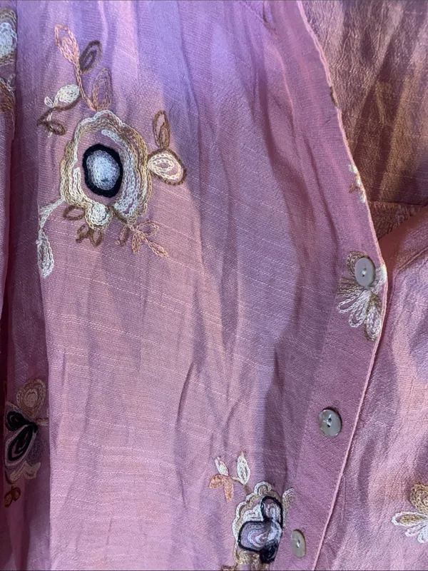 Figueroa & Flower Embroidered Shirt Size M - Image 3