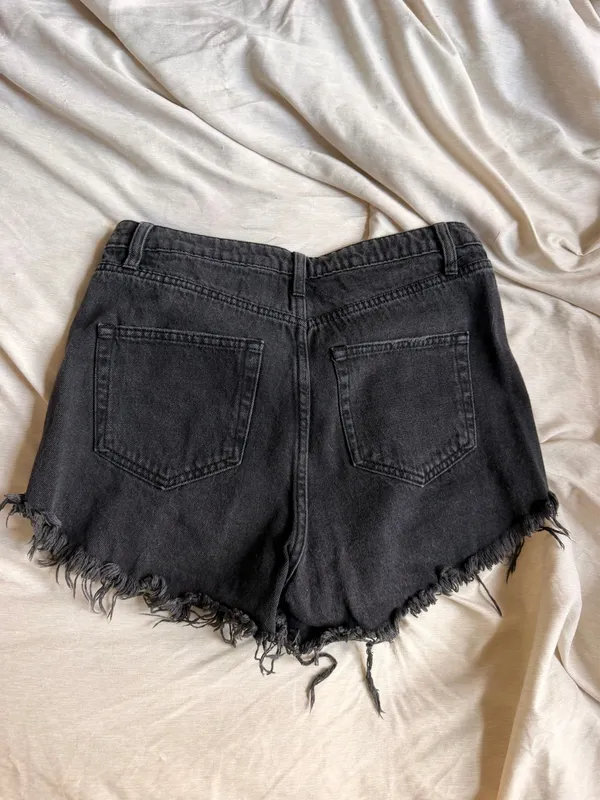 Wild Fable Black Denim Shorts High-Rise - Image 3