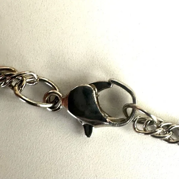 Silver gold tone cross pendant necklace - Image 6