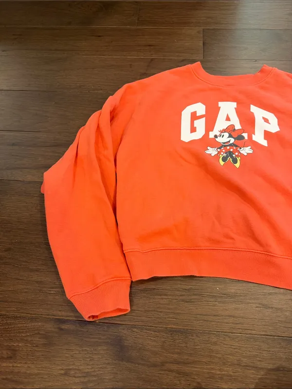 GAP Pink Crewneck with Mickey Graphic Size Small - C11-442 - Image 4