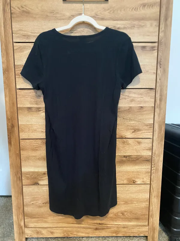 Black T-shirt Dress - Image 2