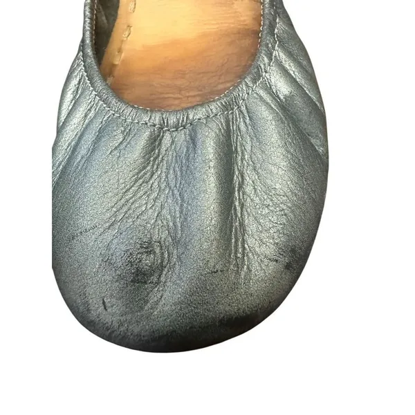 Tieks Gavriela Metallic Silver Leather Ballet Flats Women's 8 - Image 4