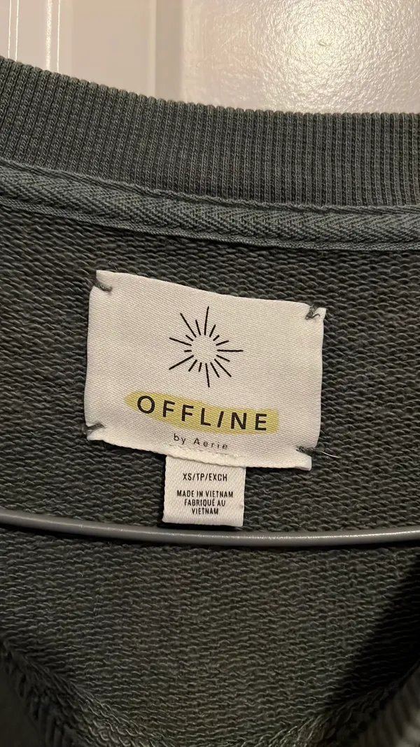 Offline Oversized Sweatshirt Green Size XS - Image 2