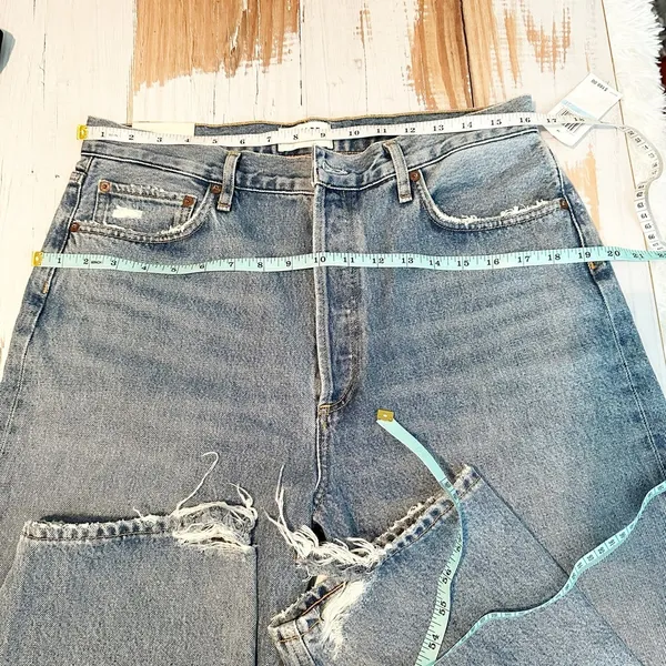 AGOLDE 90’s Pinch Waist High Rise Straight Button Fly Jeans Size 31 Endless - Image 8
