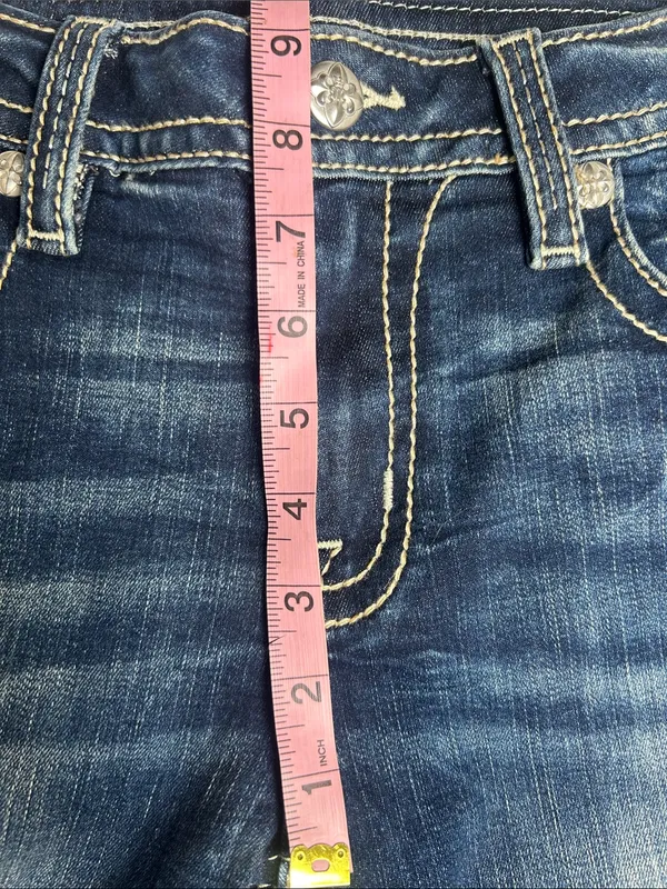 Miss Me Jeans Women's Size 30 Embroidered Embellished Pockets Slim Bootcut Jeans - Image 15