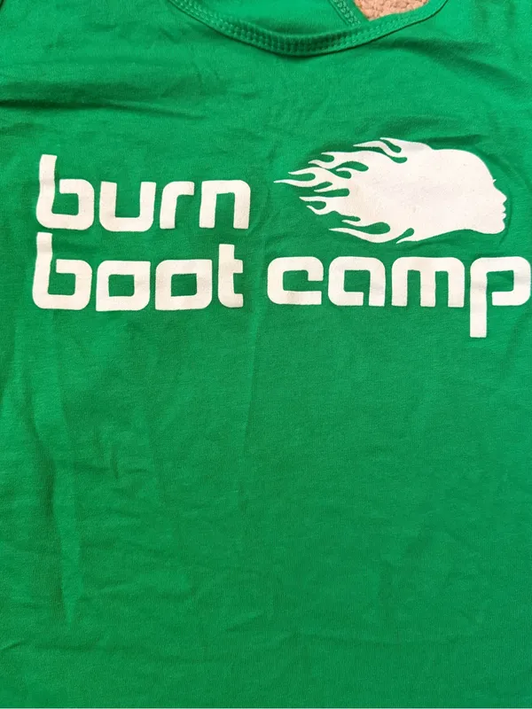 Burn Boot Camp Kelly Green Racerback Tank Top – XL - Image 12