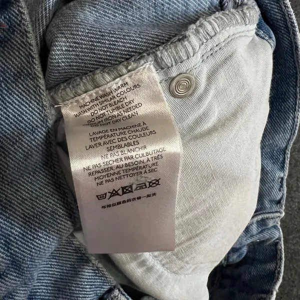 BDG Urban Outfitters High-Rise Baggy Jeans Light Wash Size 25 Wide Leg Denim - Image 4