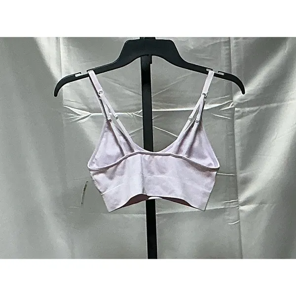 Aerie Seamless Ribbed Bralette Women's M Light Pink Logo Band Strappy NWT - Image 2