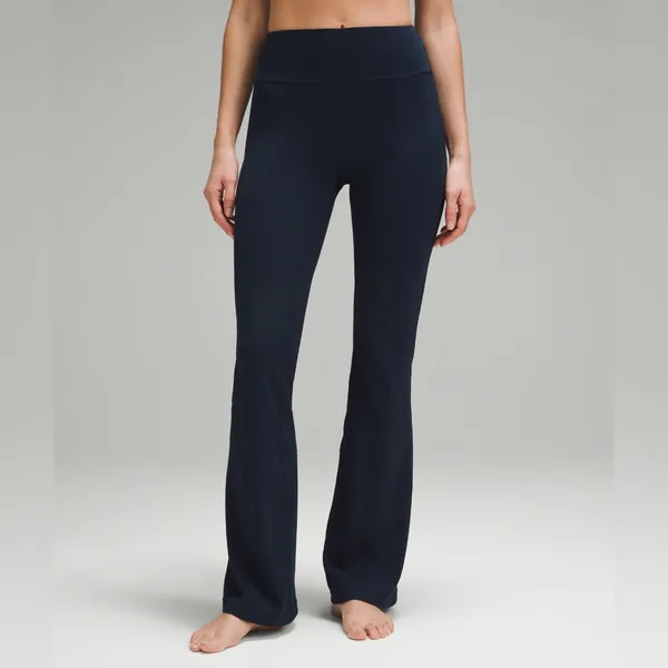 Lululemon Groove High Rise Flared Pants with pockets size 12 true navy - Image 2