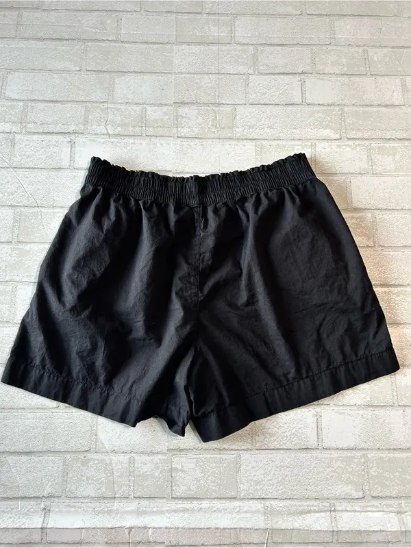 aerie Black Cotton Elastic-Waist Athletic Shorts - Image 2
