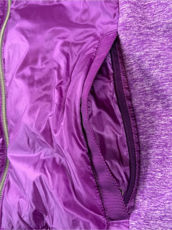 Lululemon Goose Down For A Run Zip Up Violet Puffer Quilted Coat Women's Sz 8 - Image 8