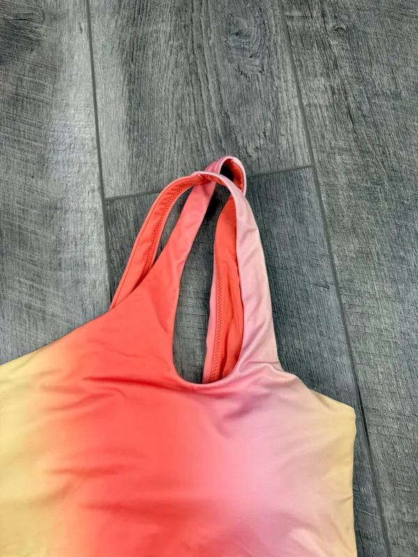 Aerie Coral Stripe One Piece Swimsuit - Image 5