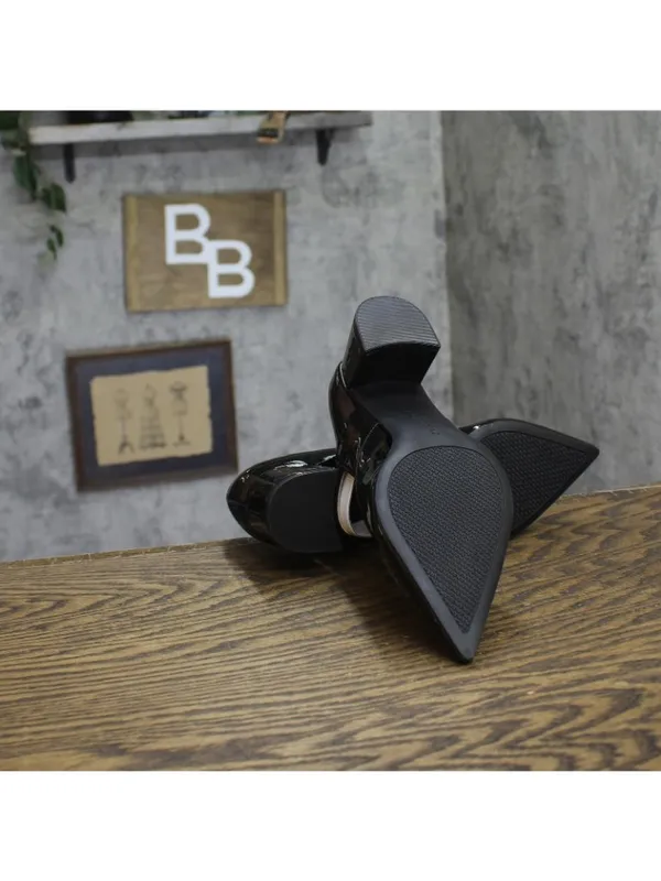 NWT Bandolino Block Heel Mary Jane Pumps with Double Straps BNSMITH3 Black 7M - Image 12