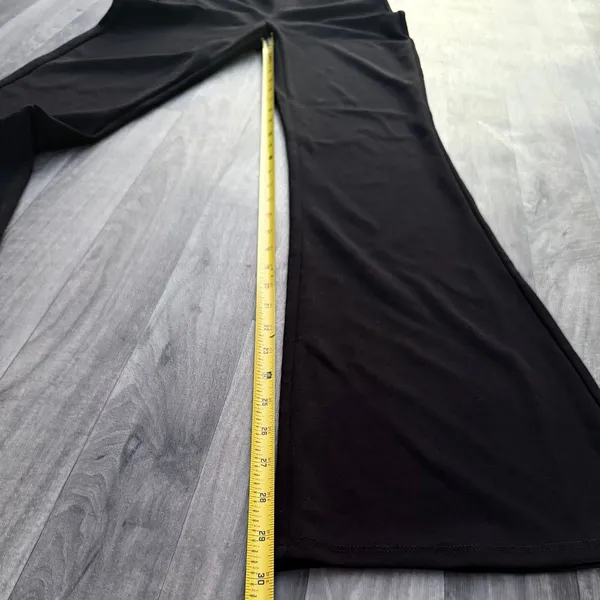 H&M Black High Waisted Flared Bootcut Leggings Size Small NWT - Image 2