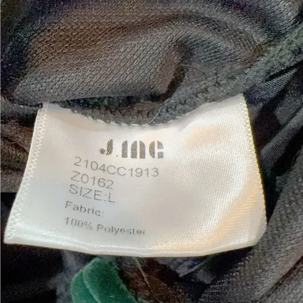 J.ING Jing Green Velvet High Waisted Straight Leg Pants Size L - Image 7