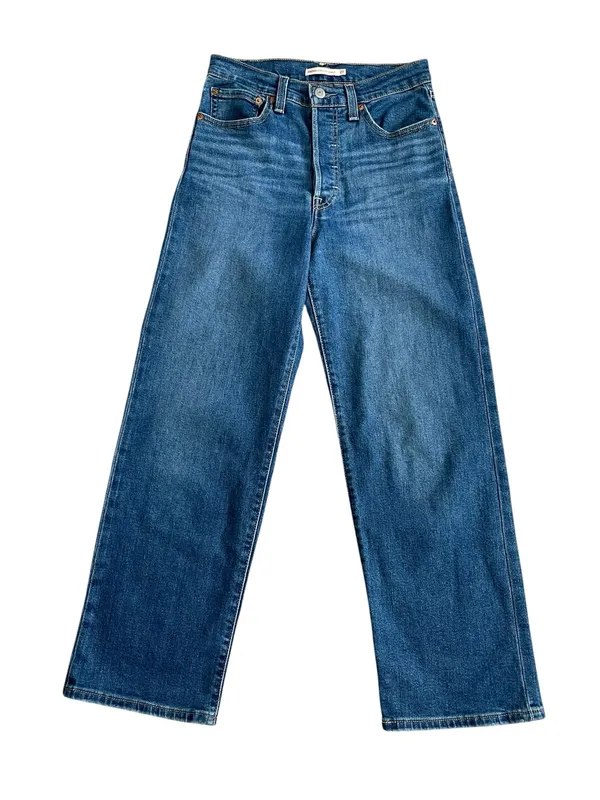 Levi’s Ribcage High-Rise Straight Ankle Jeans Women’s Size 27 - Image 3