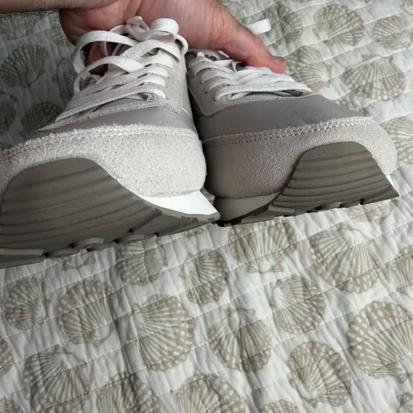 Reebok Glide Low Perfect Fit Suede Lace Up Womens Sneaker In Stone 11 Us 42.5 Eu - Image 6