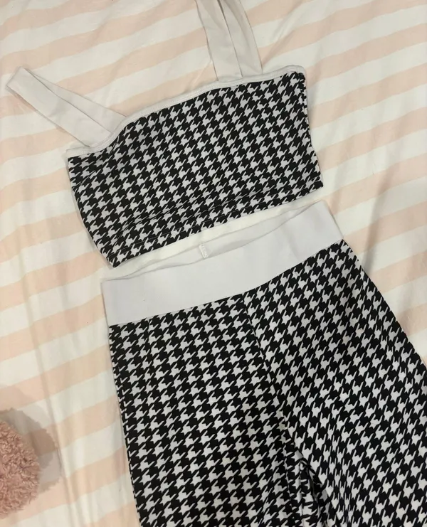 Amazon Black and White Houndstooth Set - Image 2