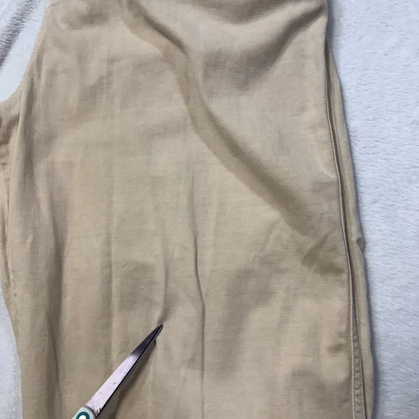 Free People 12 Pleated Tapered Chino Pants Tan Coastal‎ Academia Summer Granola - Image 2