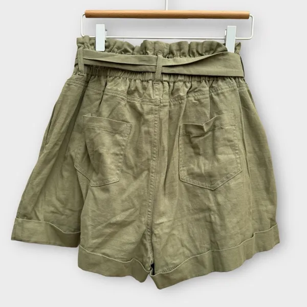 Good Luck Gem Cotton Pleated Paper Bag Tie Shorts - Image 6