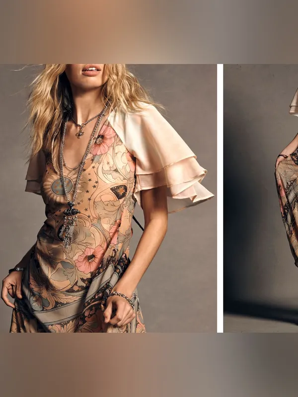 NWT Free People Celestial Nights Maxi Dress - fairy combo - small - Image 5