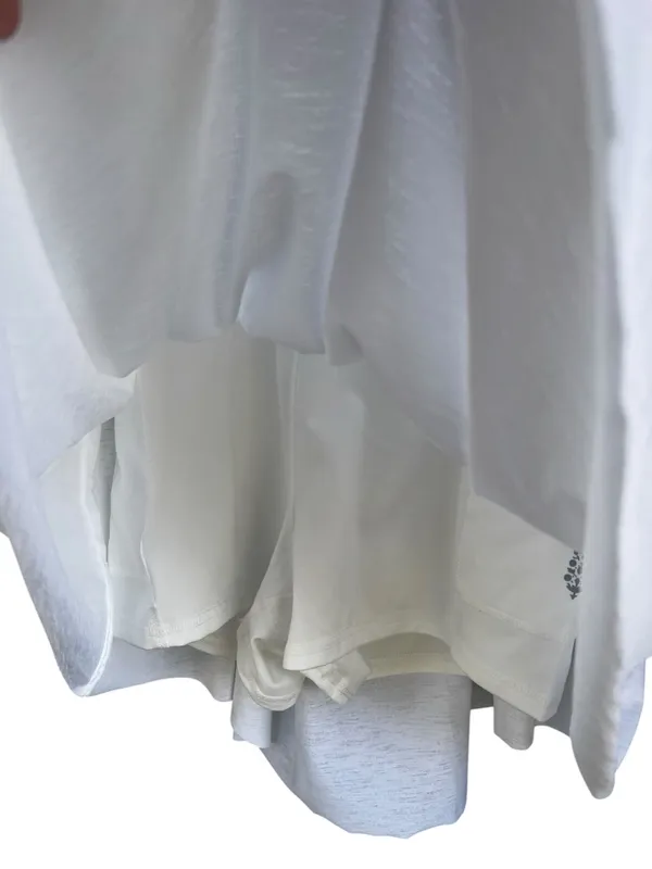 Free people Movement Smockin Hot Tennis Dress White Smocked Athletic NWOT large - Image 7