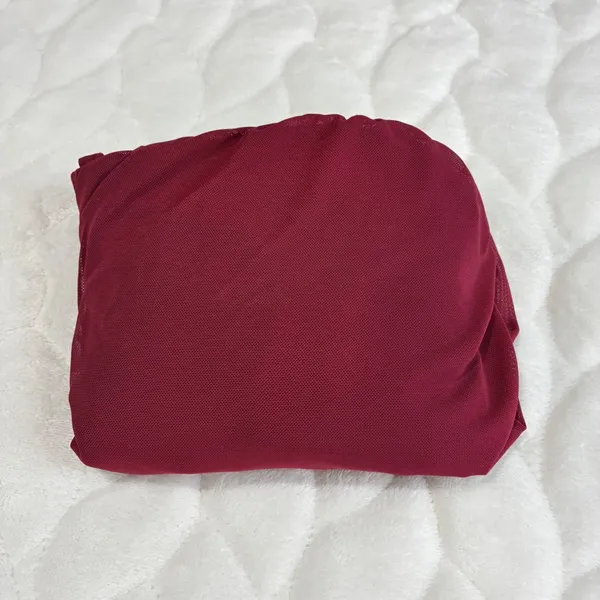 Oh Polly Dark Red Ruched Mesh Cowl Neck Bodycon Mini Dress Size 2 Homecoming - Image 7