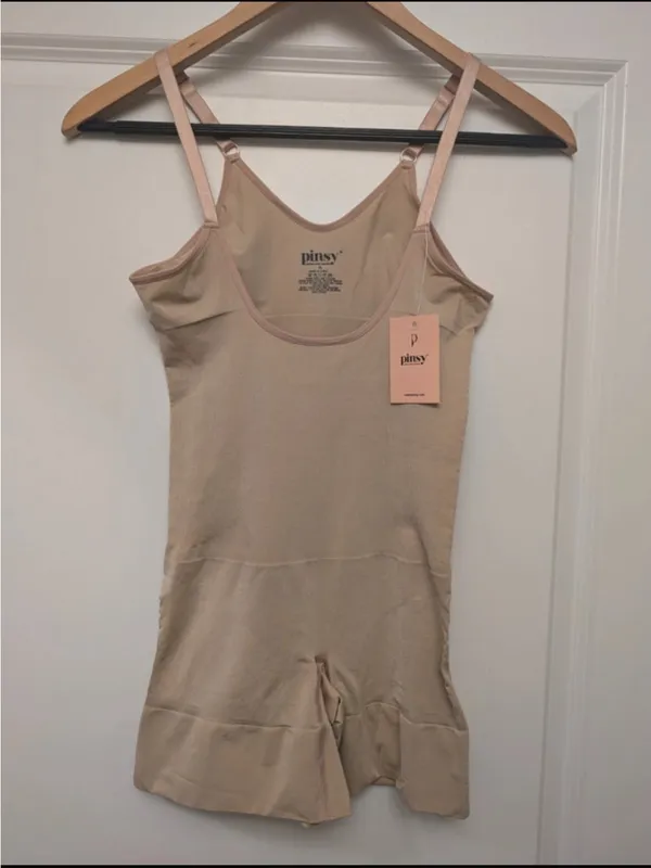 Pinsy cream shape wear shorts bodysuit women’s size xlarge new with tags - Image 4