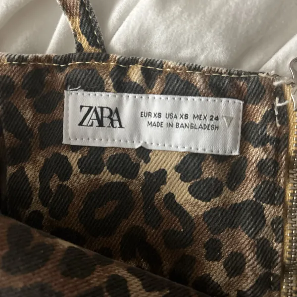mini zara cheetah dress print xs - Image 4