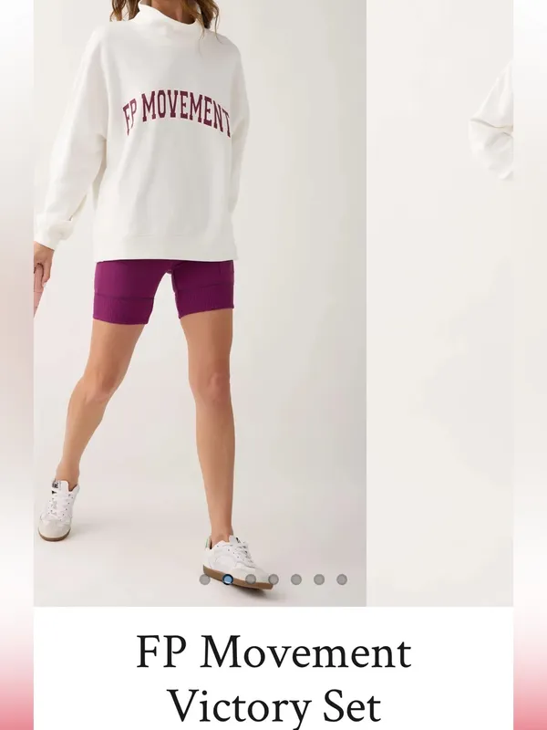Free People FP Movement Berry Rib-Hem Bike Shorts - Image 4