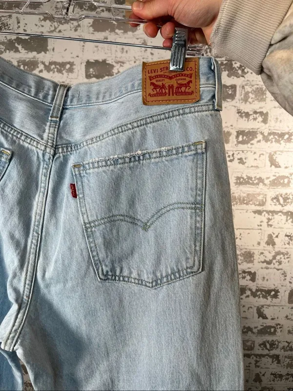 Levi’s | low pro straight 31 light washed denim jeans distressed - Image 7