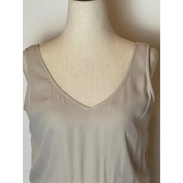Show Me Your Mumu Taupe Nude Kendall Maxi Side‎ Slit Gown Dress Size XS - Image 7