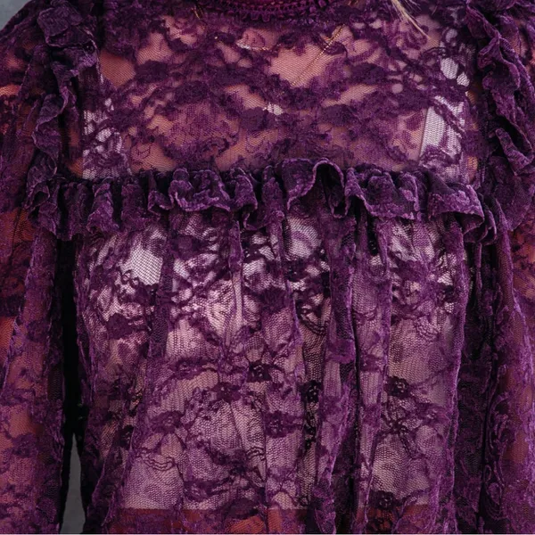VICI | Rosa Velvet Lace Babydoll Top - Image 7
