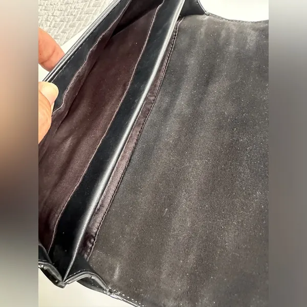 ZARA BLACK CHAIN EMBOSSED BAG - Image 10