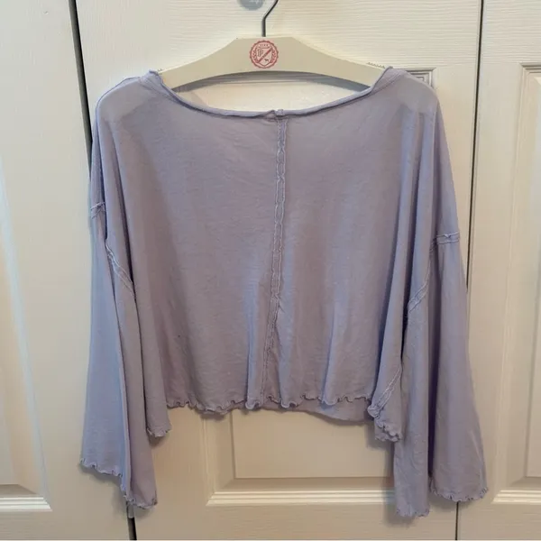 Free People We The Free Bird Gang Tee in Lilac - Image 3