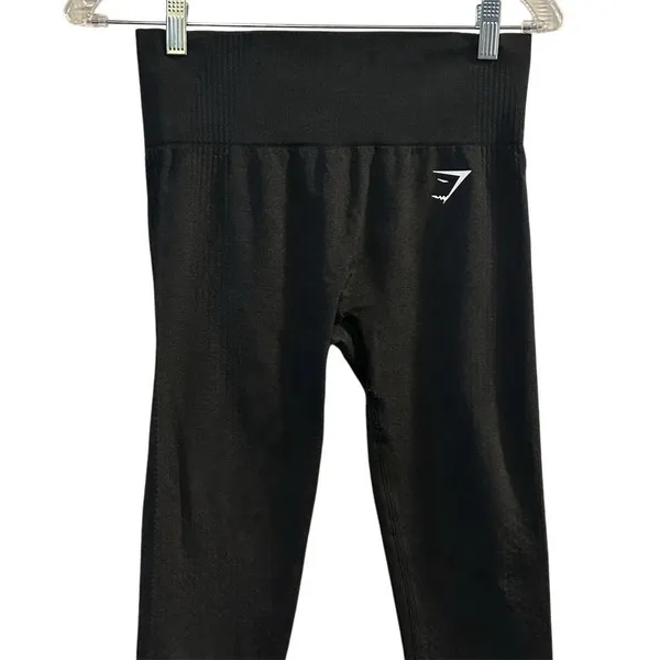 Gymshark Women's High Waist Black Leggings Activewear‎ - Image 2