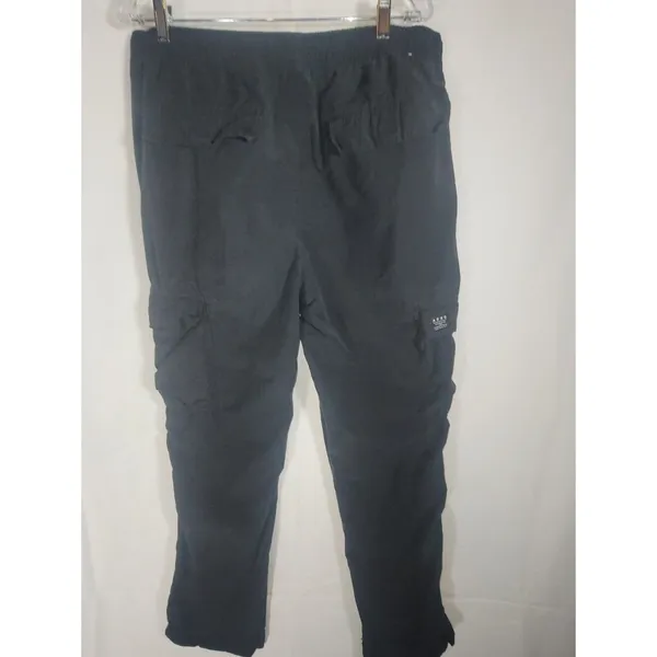 Aeropostale Black Women's Cargo Pants with Drawstring Waist, Size L - Image 12