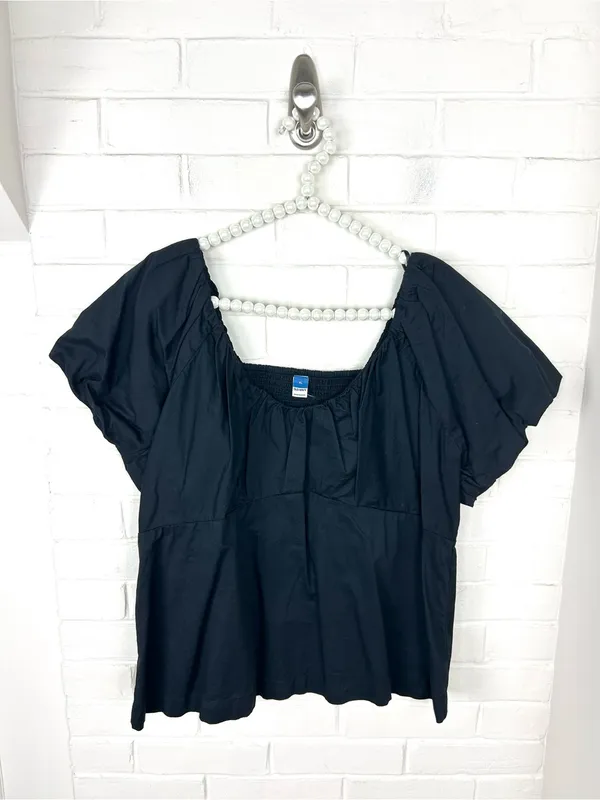 Old Navy Black Cotton Top Size XL - Image 2