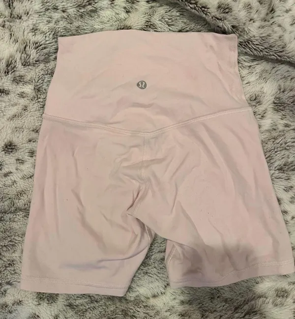 Pink Lululemon Biker Shorts 6 - Image 2