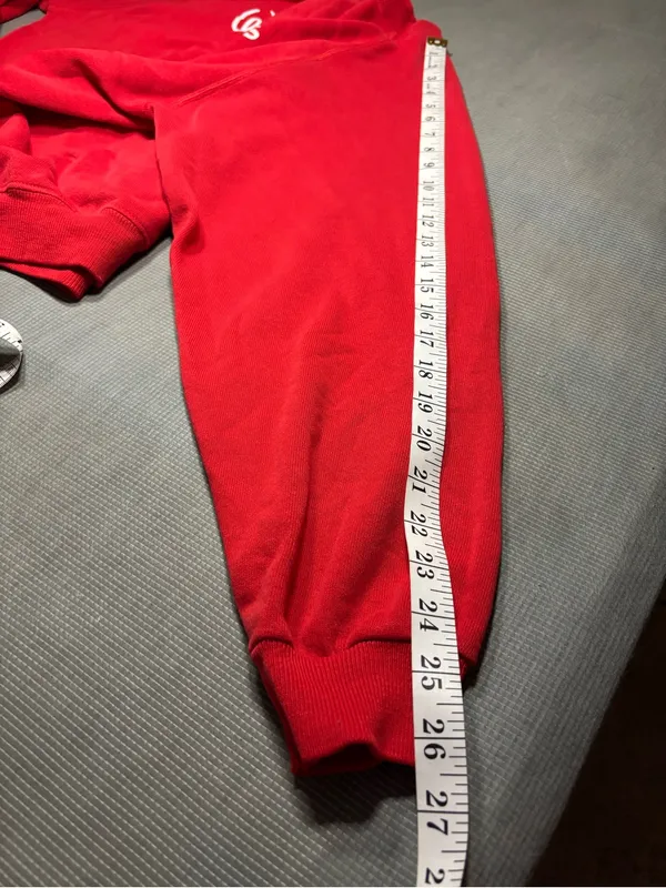 Hanes Red Crewneck Sweatshirt with Classic Label XL - Image 7