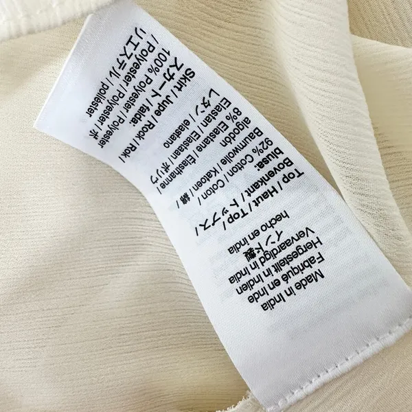 J.Crew Pleated Ballet Maxi Dress Stretch Cotton Natural Long Sleeve Medium NWT - Image 13