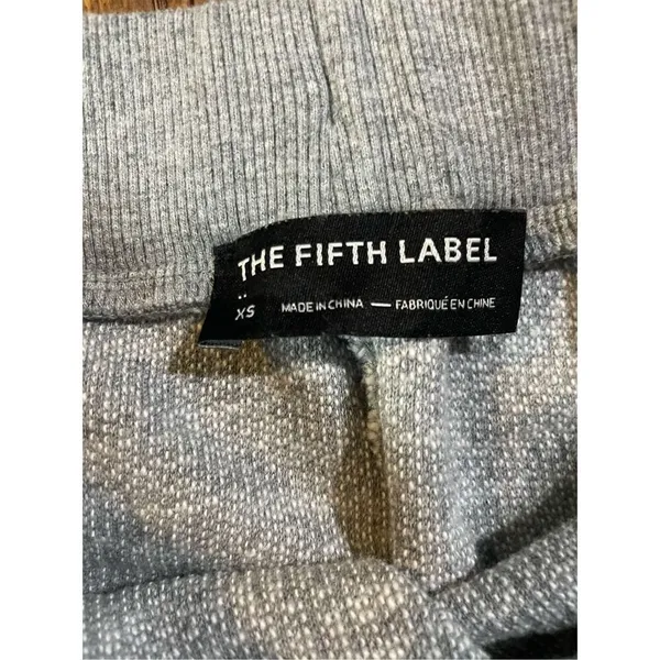 The Fifth Label Heathered Light‎ Gray pull on casual lounge pants 100% co… - Image 9