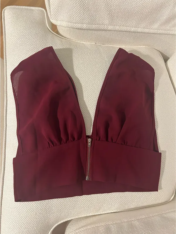 Shein Burgundy Top  - Image 2
