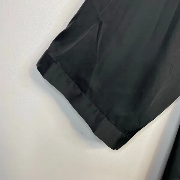 Fox & Royal City Chic Long Black Satin Robe Classic Minimalist Plus Size 18 M - Image 6