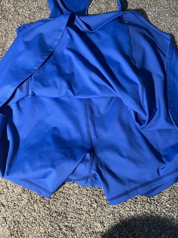 Women’s athletic dress with shorts medium Blue - Image 2