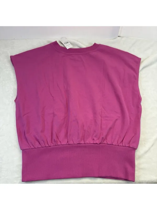 Ann Taylor Petite Shoulder Button Top Vibrant Pink Women's Large NWT - Image 8
